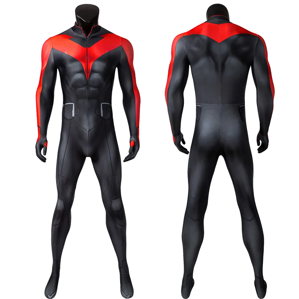 

The Judas Contract Dick Grayson Cosplay Bodysuit Halloween Carnival Superhero 3D Printing Jumpsuit Hero Costume