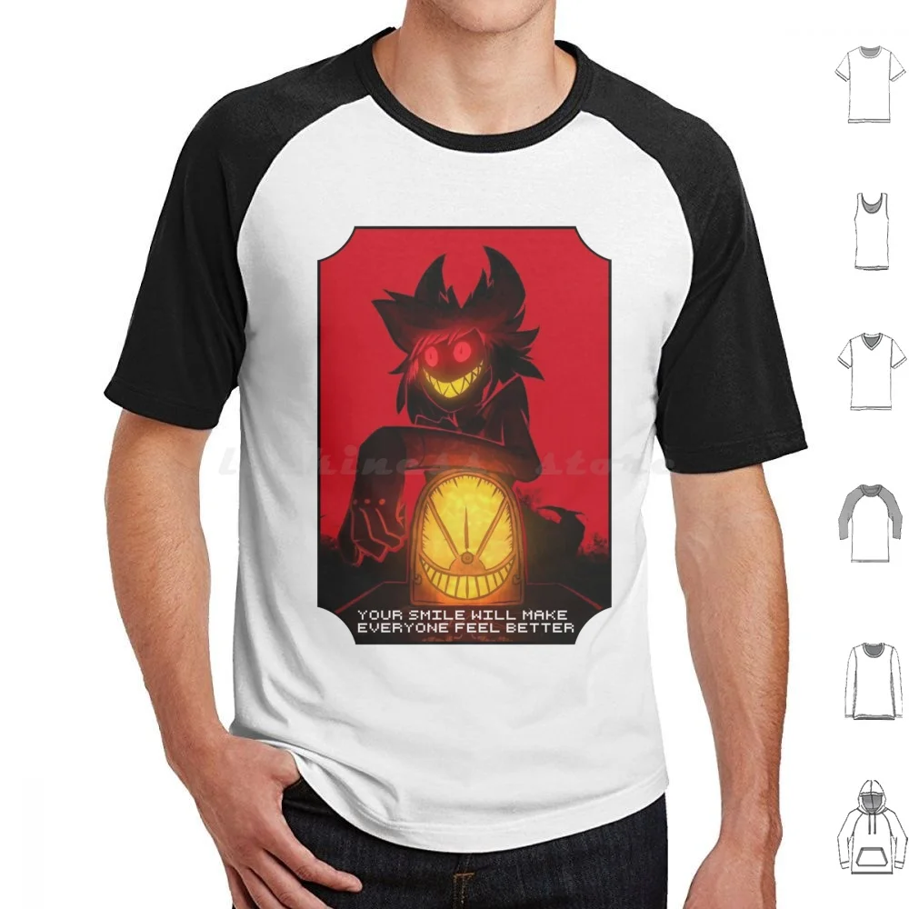 T Shirt 6Xl Cotton Cool Tee Alastor Hazbin Radio Demon Angel Dust Alastor Demon Hazbin Alastor Hotel Vivziepop Cartoon Charlie