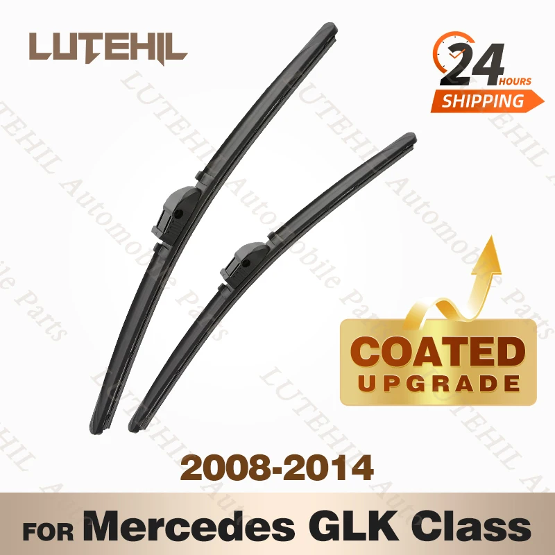 

LUTEHIL's Silicone Front Wiper Set For Mercedes-Benz GLK 280 300 350 200 220 320 X204 2008-2014 coated windshield blade 22"19"