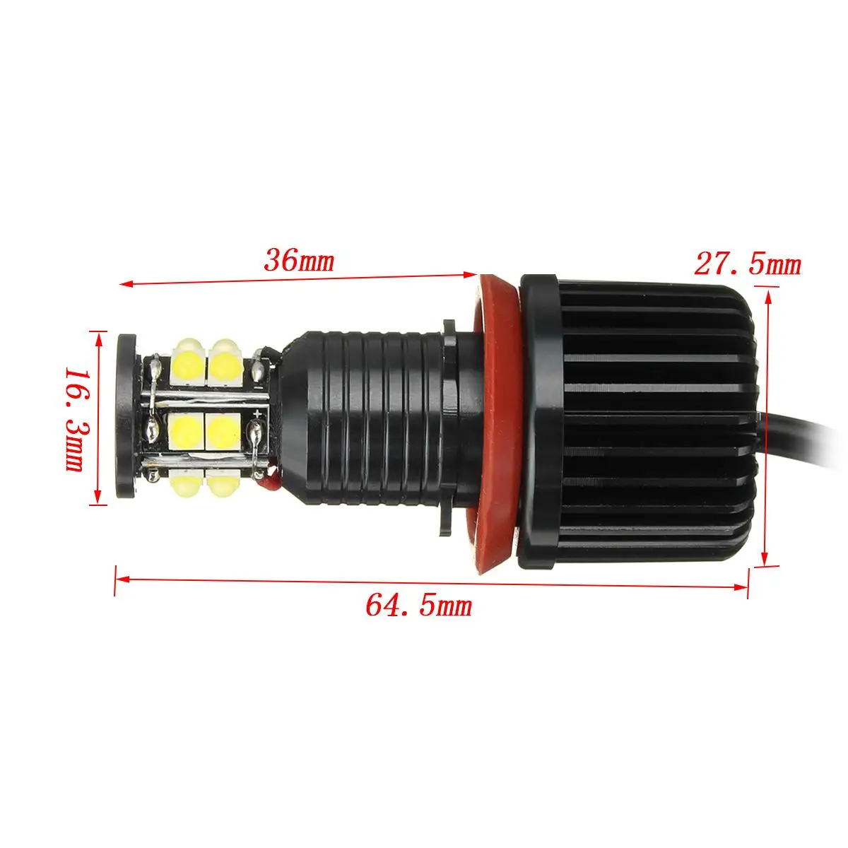 Coppia 120W H8 12-30V Angel Eye Halo Ring Light illuminazione automatica 6000K per BMW E82 E90 E92 E60 E61 E63 E89 X6 con canbus