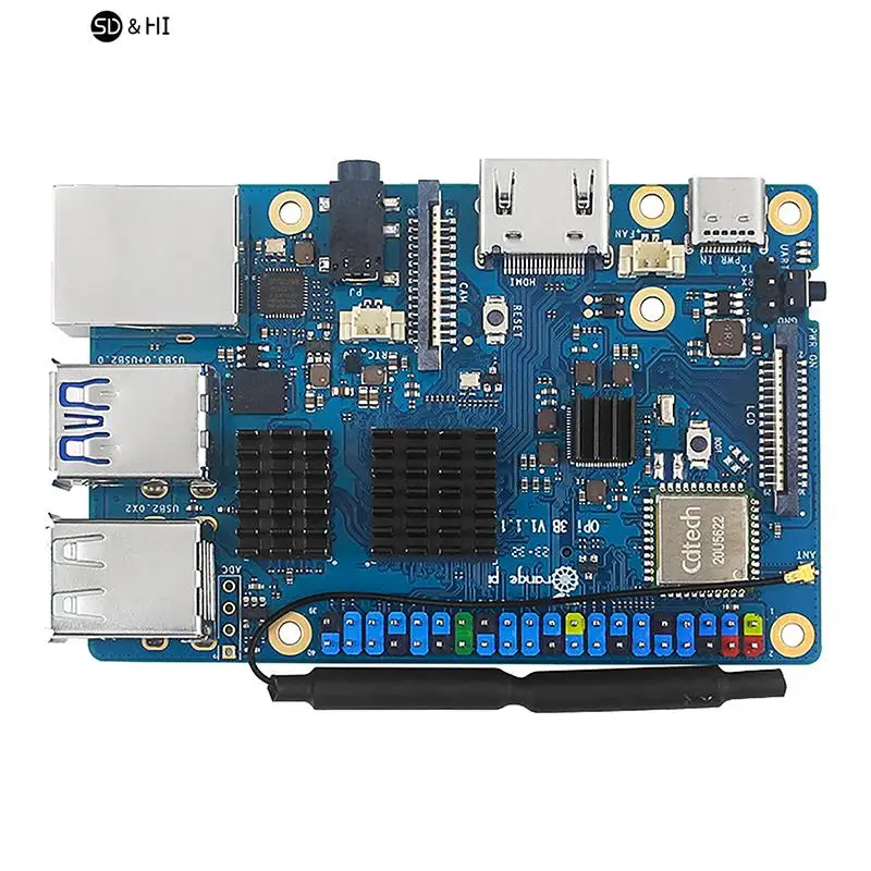 النحاس النقي التبريد بالوعة الحرارة ، المبرد الألومنيوم ، مشعات برودة ، مجموعة التبريد ل Orange Pi صفر 3 ، 3B ، 1Set