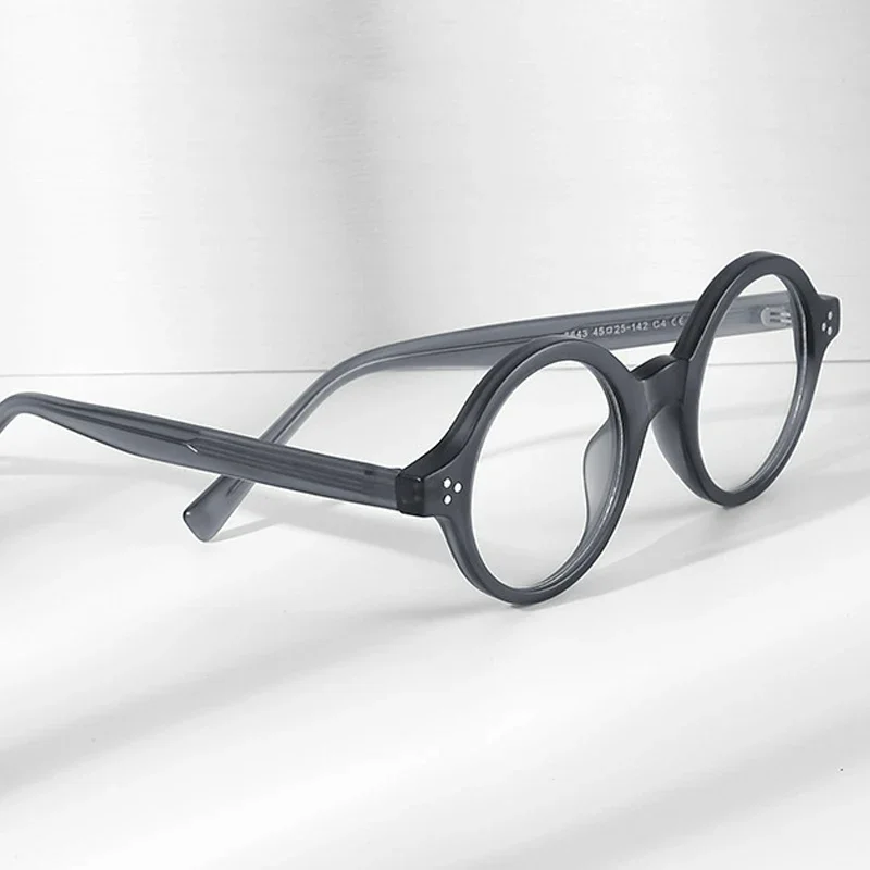 EYORA Round Anti-Reflection Reading Glasses Anti Blue Light Myopia Eyewear Photochromic Progressive Eyewear Prescription Lens