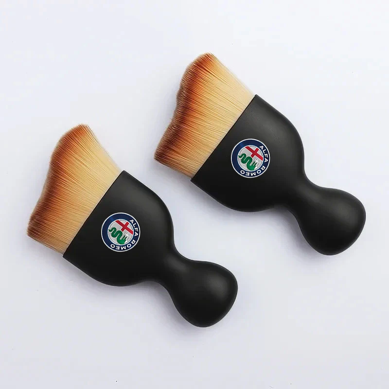 Car Interior Cleaning Soft Brush Tool Dust Remover For Alfa Romeo GT 147 159 166 156 Giulietta 4C Giulia Tonale Mito 8C Volante