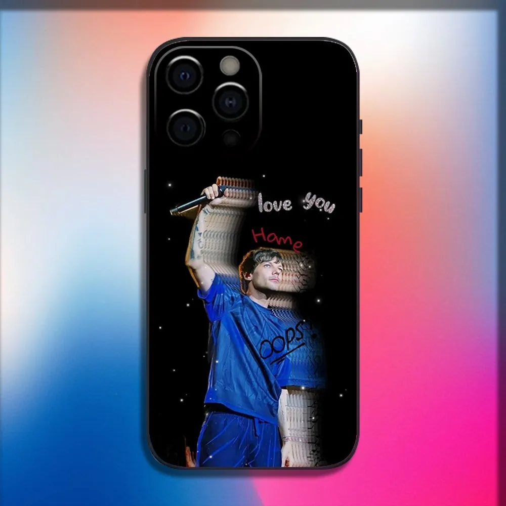 L-Louis Tomlinson Faith Future Phone Case For iPhone 16,15,14,13,12,11,Pro,X,XS,Max,XR,Plus,Mini Soft Black Cover