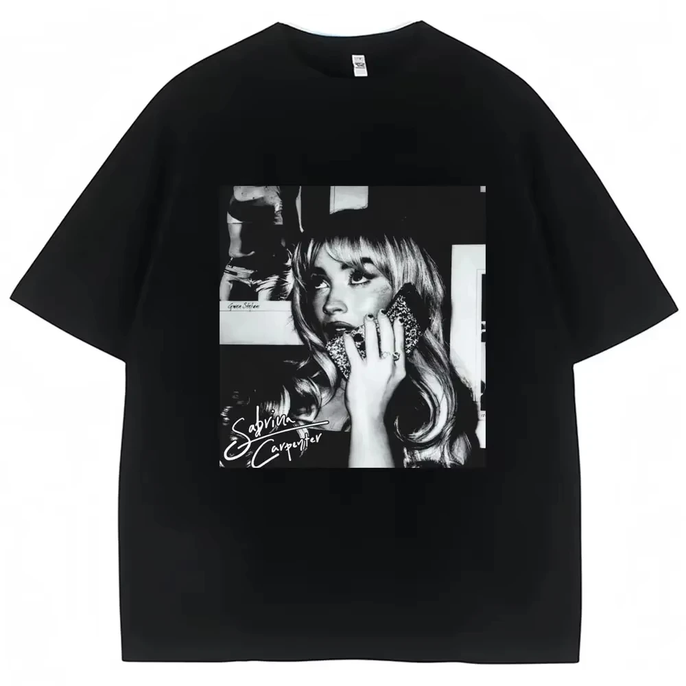 

Short N Sweet Tour Fashion Hip Hop Cotton Oversized T Shirt Vintage Sabrina Carpenter T-shirt Men Women Y2k T Shirts Fans Gift