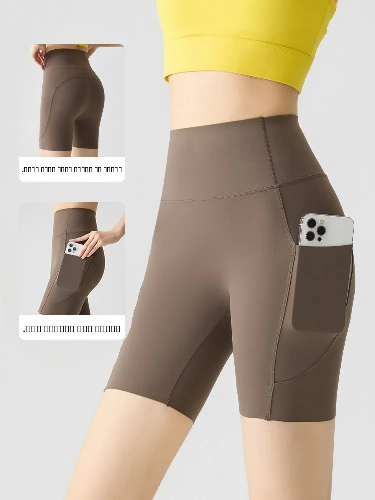 Calças de Yoga Vermelhas para Mulheres, Finas e Confortáveis, com Efeito de Levantamento de Bumbum, Respirável para Ciclismo