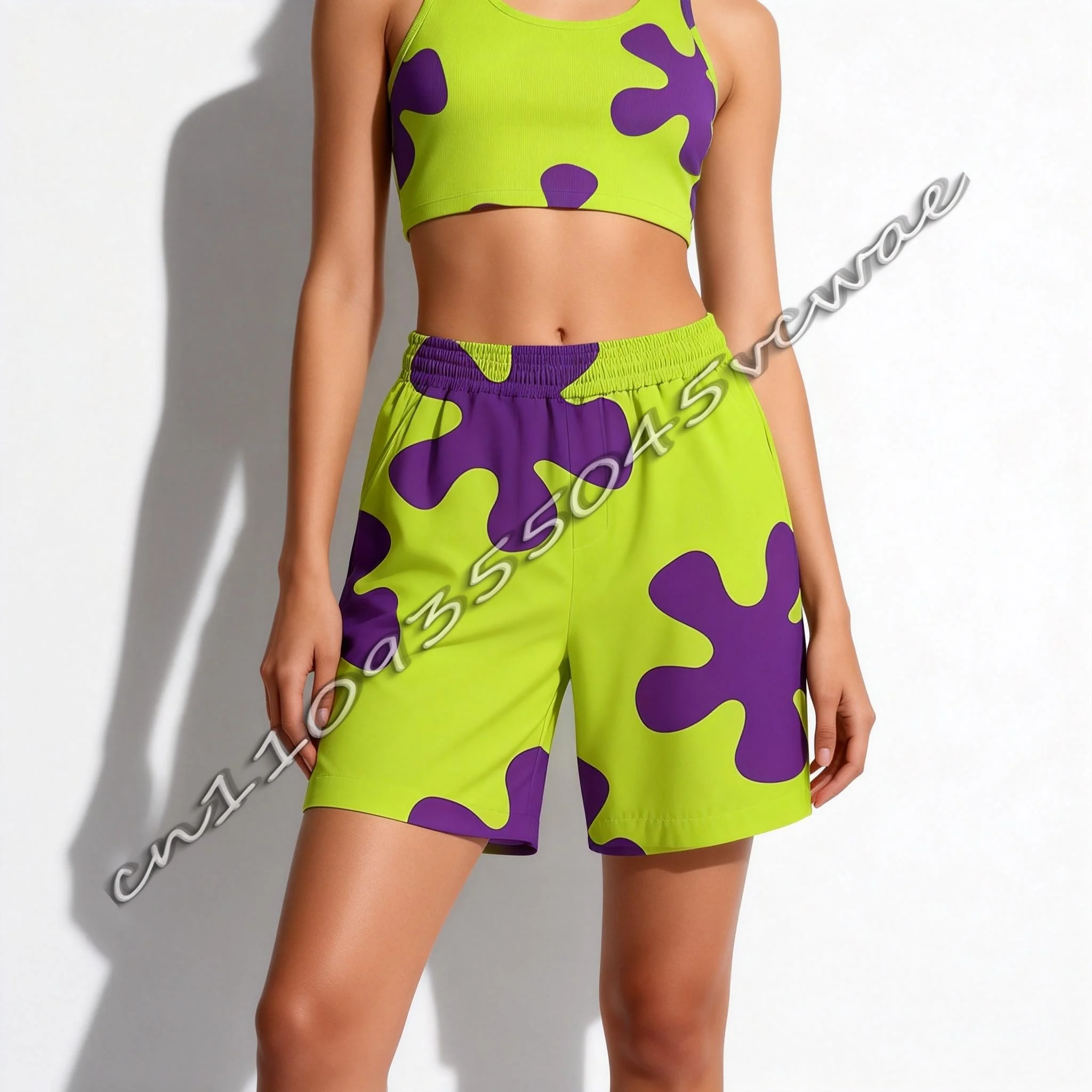 Honey Jar Summer SpongeBob Patrick Star Shorts Theme Adult and Children's Sports Shorts New Style