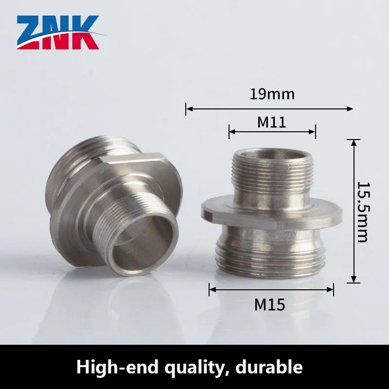1 Pcs Laser Cutting Machine Nozzle Shunt Body, Stainless Steel Converter Laser Nozzle Connector, Laser Adapter (M15--M11)