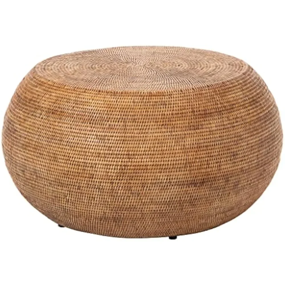 

La Jolla Round Rattan Storage Coffee Table