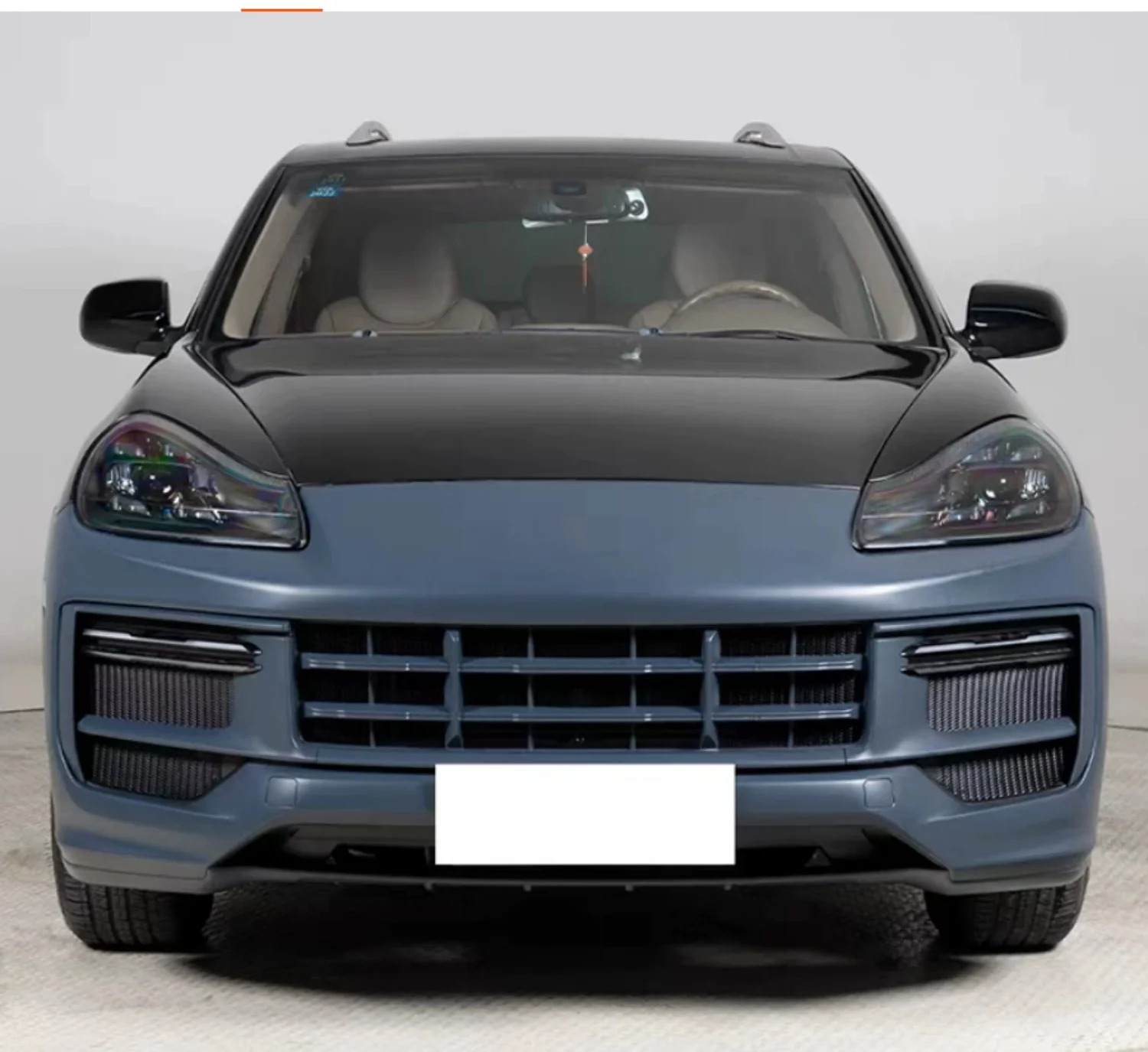 Car Body kit front bumper for Porsche Cayenne 957 modified GTS 2024  Radiator grille wheel arch view 3