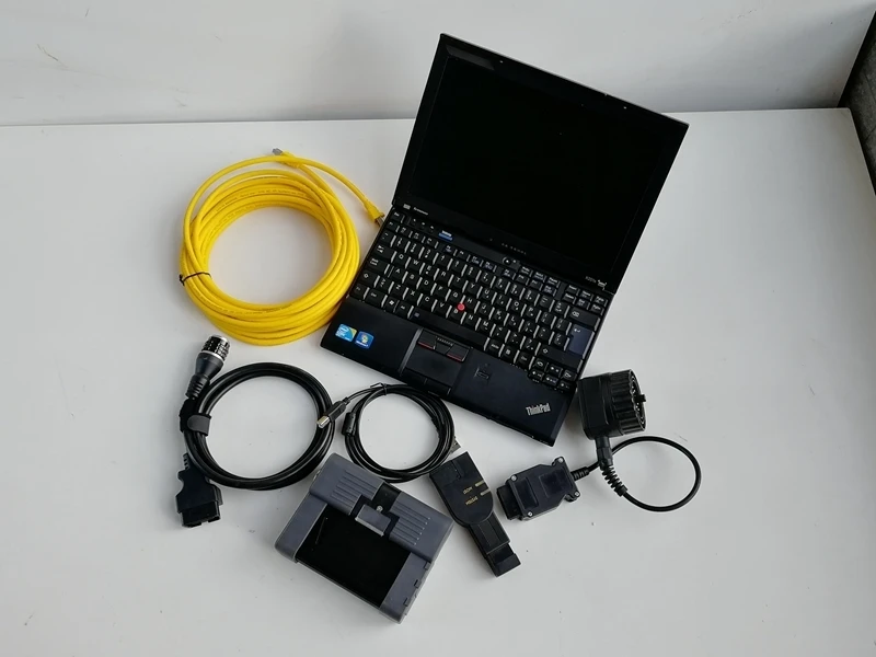 For BMW ICOM A2+B+C Diagnostic Tool Laptop X201 (i7, 8g) 90%New Computer Suppoirt Offline/Online Programming Full Set Ready Work