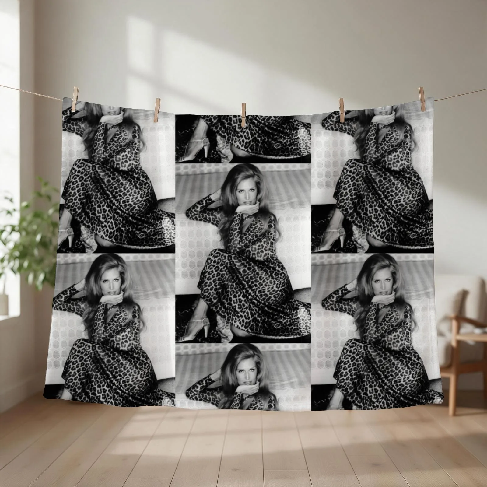 Glamorous dalida Throw Blanket couch cozy soft plush fuzzy picnic outdoor blanket