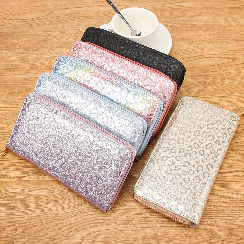 Change Bag Spring and Summer New Sequined 2 Fold Women's Wallet Fashion Casual Long Clutch Bag