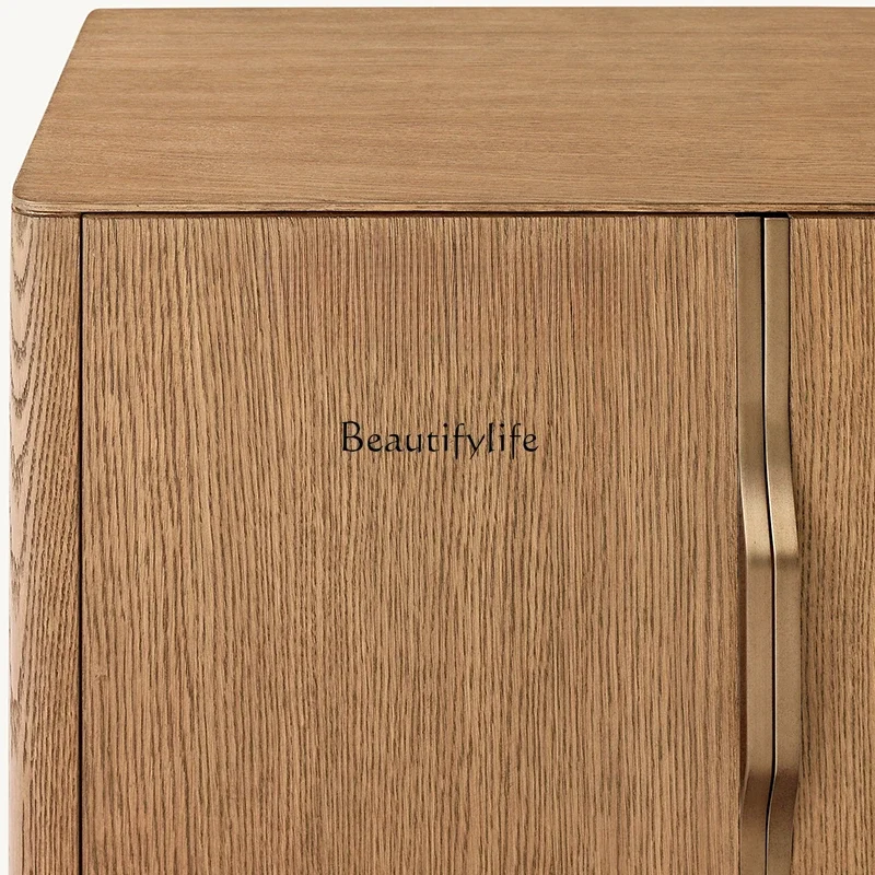 FG26American country solid wood living room dining side storage TV cabinet