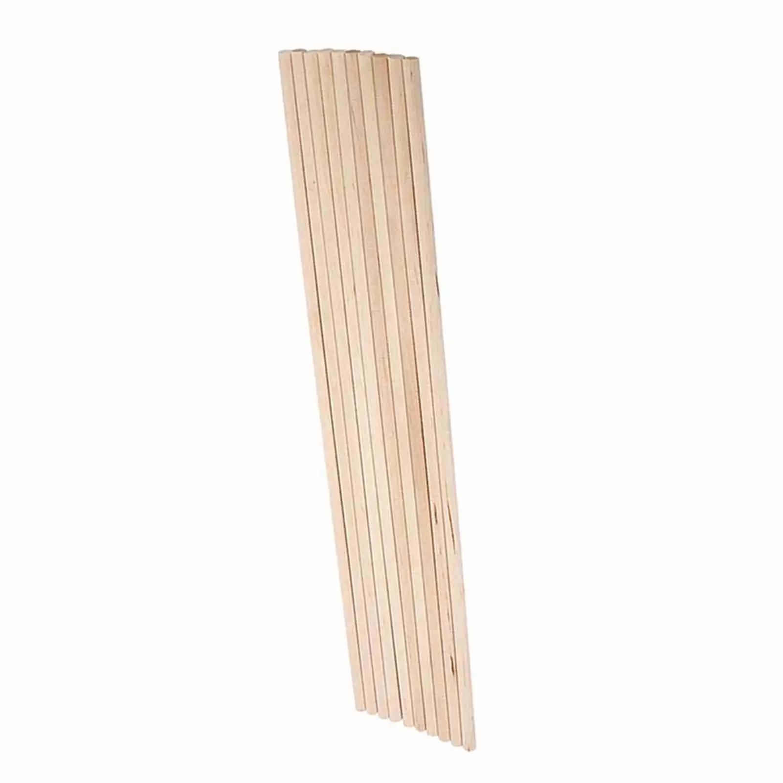 Bastoncini artigianali in legno da 30 cm, set di 10 tasselli rotondi, varie spessori, perfetti per progetti di arti e mestieri fai da te