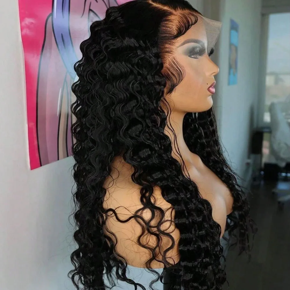 

Deep Wave Lace Front Wigs Human Hair 30 Inch Lace Front Wig Wet And Wavy 13x6 HD Full Lace Front Wig Human Hair 5x5 Wear And Go Glueless Curly Human Hair Wigs For Women