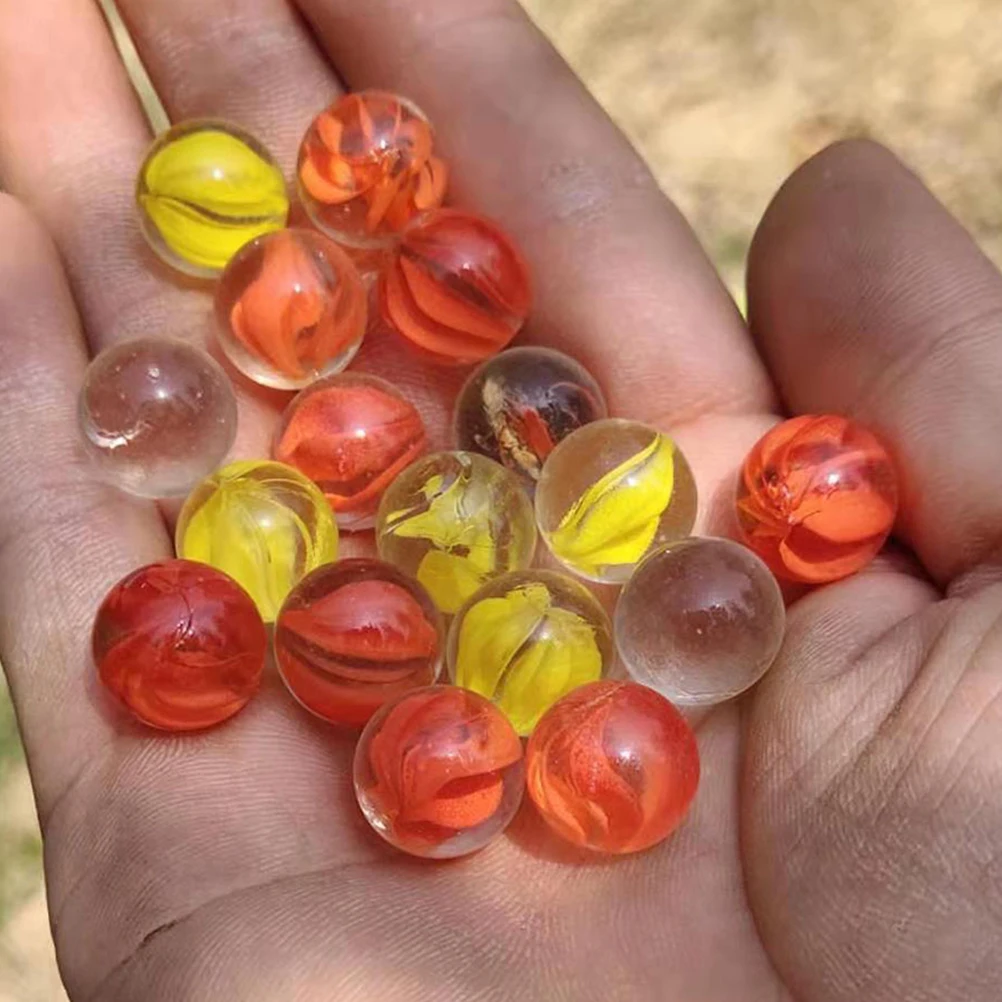 100Pcs Glass Marbles Decorative Marbles for Fish Tank Colorful Aquarium Decoration Balls Exquisite Hydroponic Plant Decors