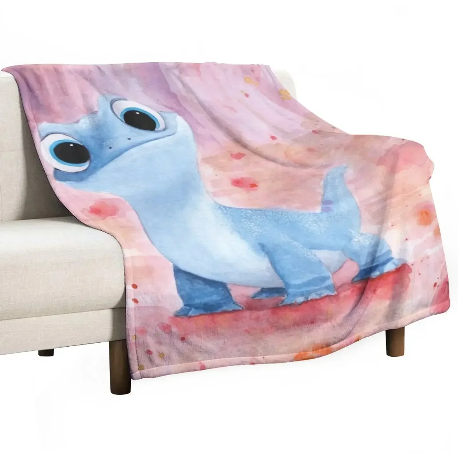 Bruni, the fire salamander Throw Blanket Shaggy Cute Decorative Sofa Polar Sofa Baby Blankets
