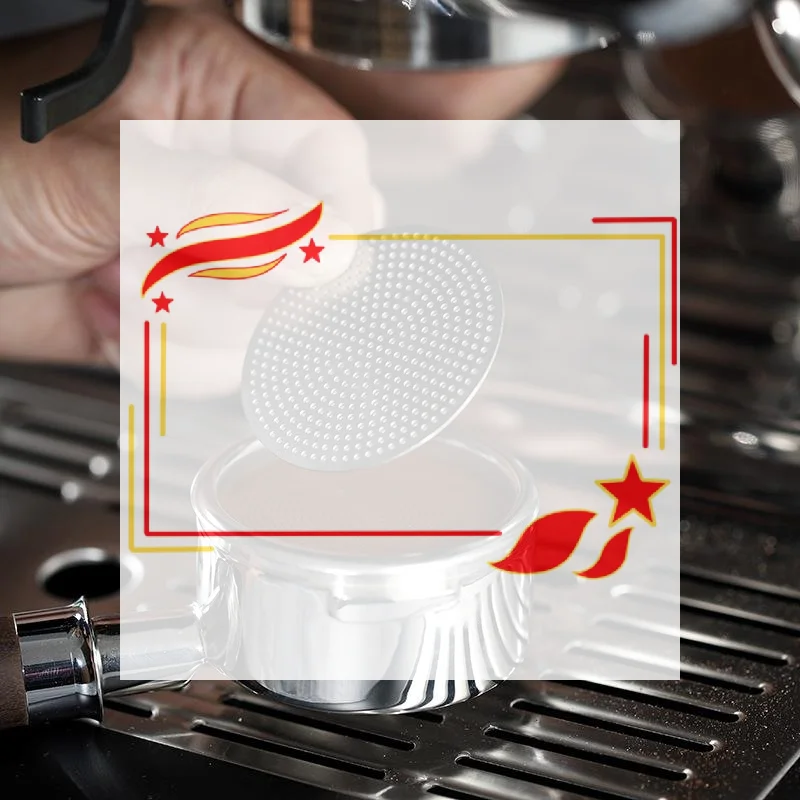 Barista Coffee Puck Screen Mesh for 51 53 58.35mm Portafilter Reusable Professional Brewing Tool 1/5Pcs