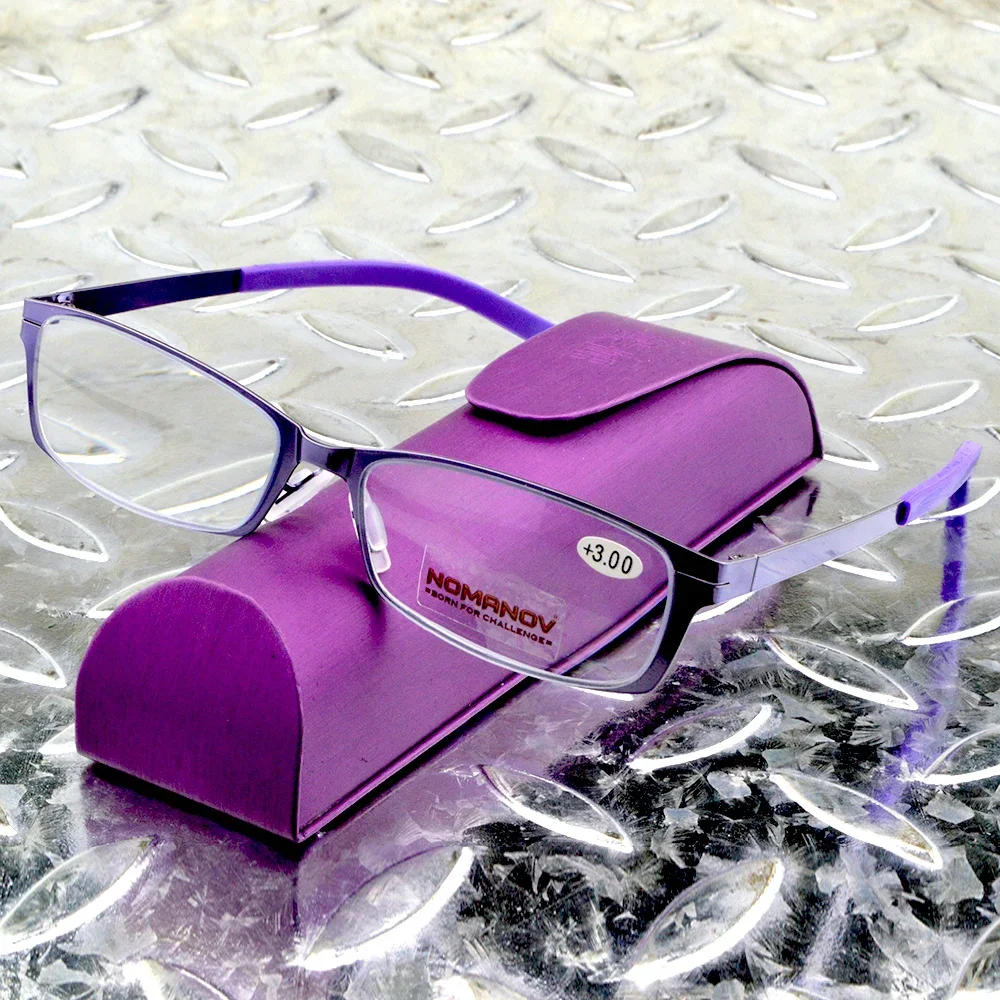 

NOMANOV Lightweight Ultra-thin Frame Portable Double-sided Coating Reading Glasses +0.75 +1 +1.25 +1.5 +1.75 +2 +2.5 +2.75 to +4