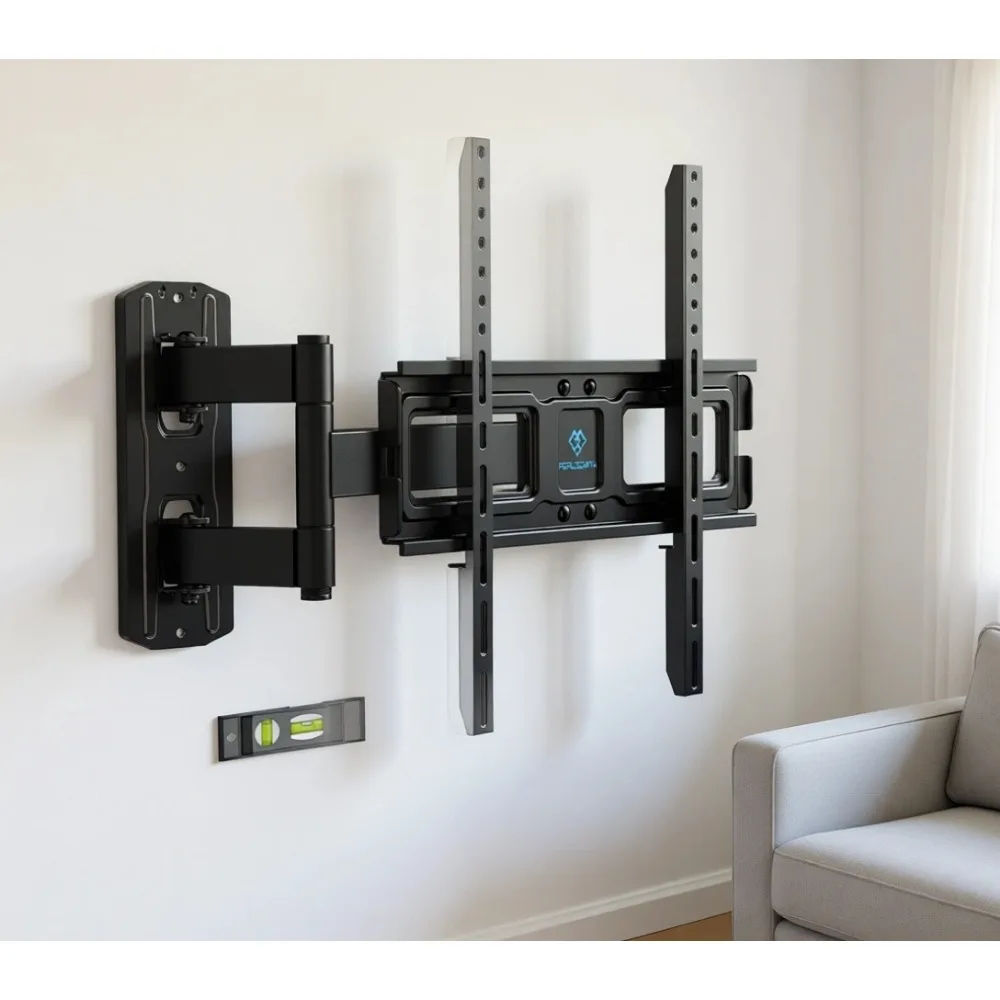 

Угловое настенное крепление для телевизоров с полным диапазоном движения, для экранов от 26 до 65 дюймов, до 70 фунтов, с функцией поворота и наклона, максимальный VESA 400x400