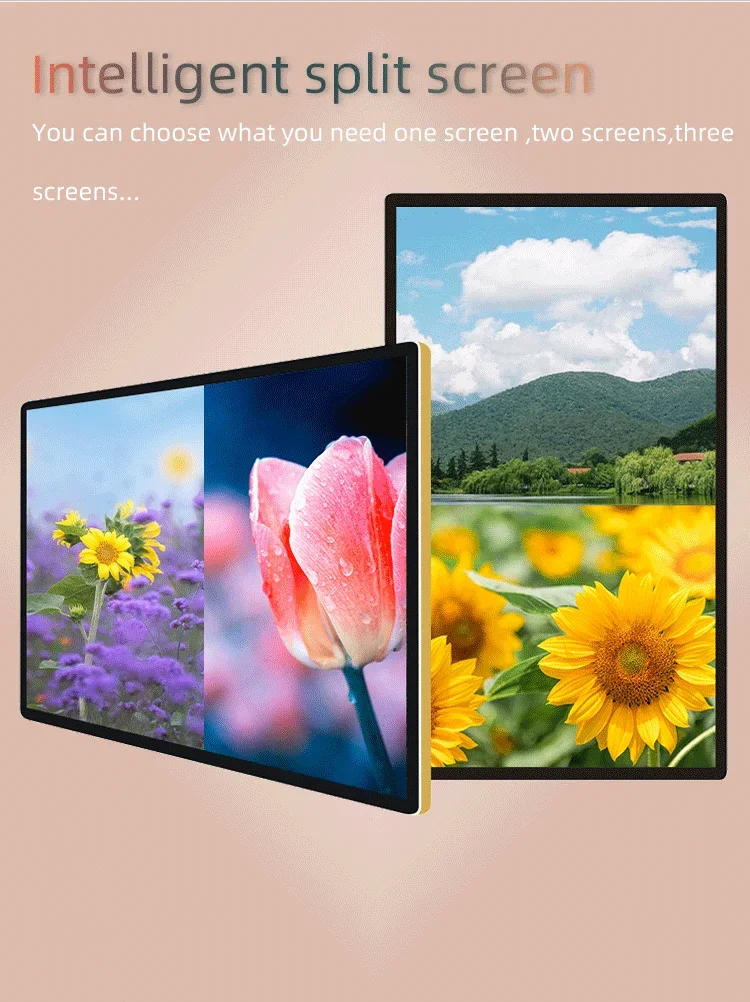 21 23 32 43 50 55 inch Android advertising LCD monitors wall-mounted menu display screen