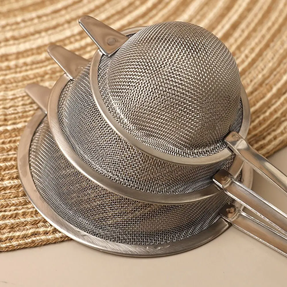 Teapot Handle Matcha Sifter Very Fine Mesh Easy to Clean Tea Strainer Stainless Steel Rust-Proof Cocktail Sieve for Kitchen - view 5