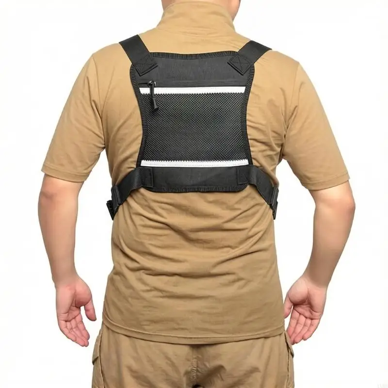 Oxford Cloth Running Chest Bag with Comfortable Shoulder Strap Enduring 4XBB
