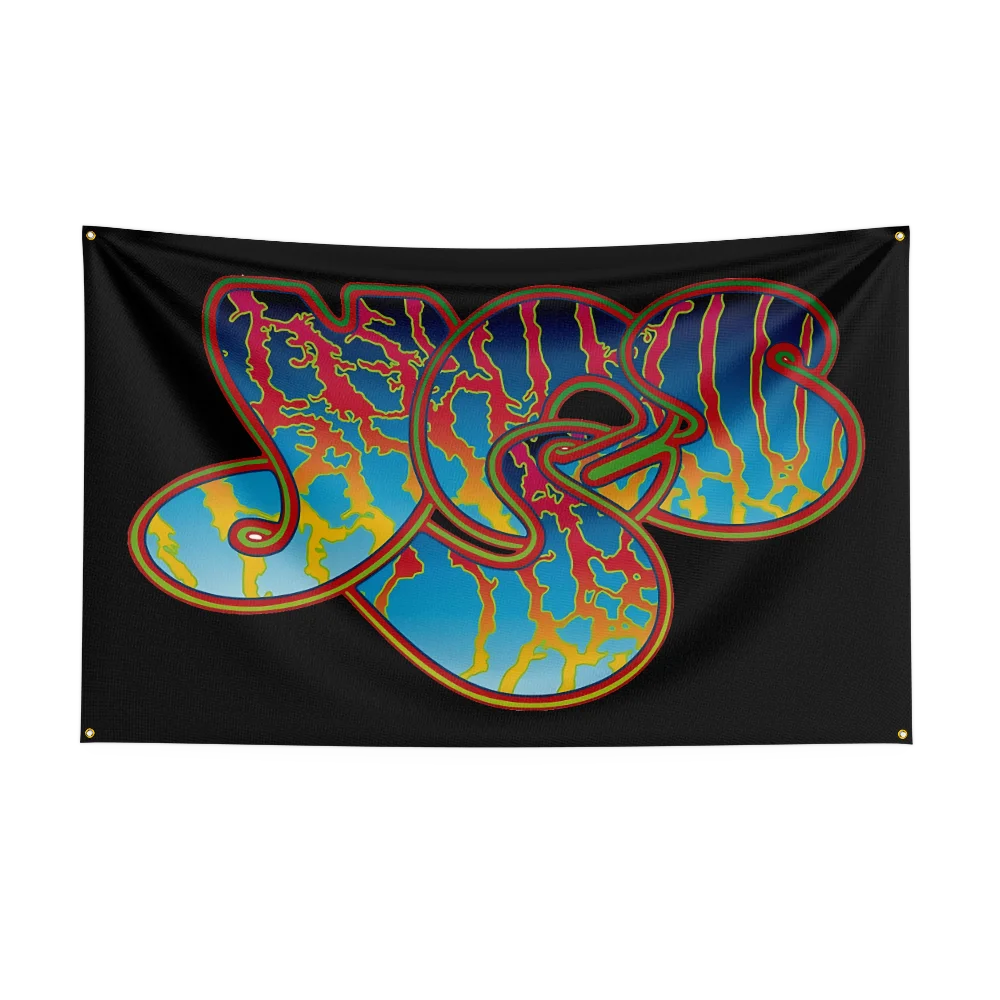 3x5 قدم الثقيلة روك باند Y-Yess العلم البوليستر الطباعة الرقمية راية لغرفة النوم جدار الفن خارج الباب نسيج ديكورا #2