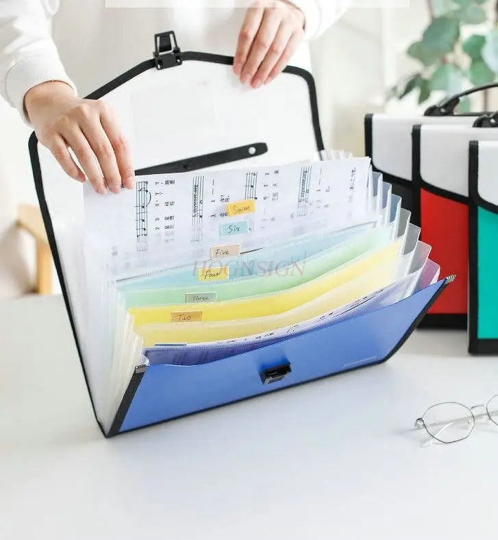 Instructions Storage Multi layer Folder High School Student Exam Paper Large Capacity Classification Data Book Storage Bag view 6