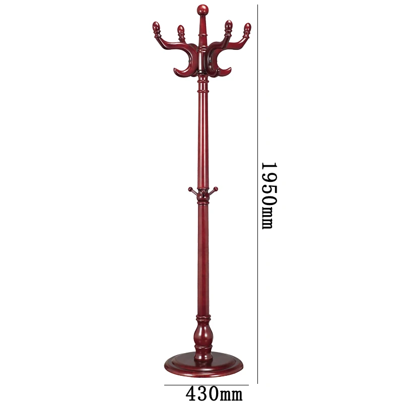 Modern  Wooden Coat Rack Valet Stand Disassemblable Clothes Hanging for Home Bedroom Living Room Bathroom or Mall Use