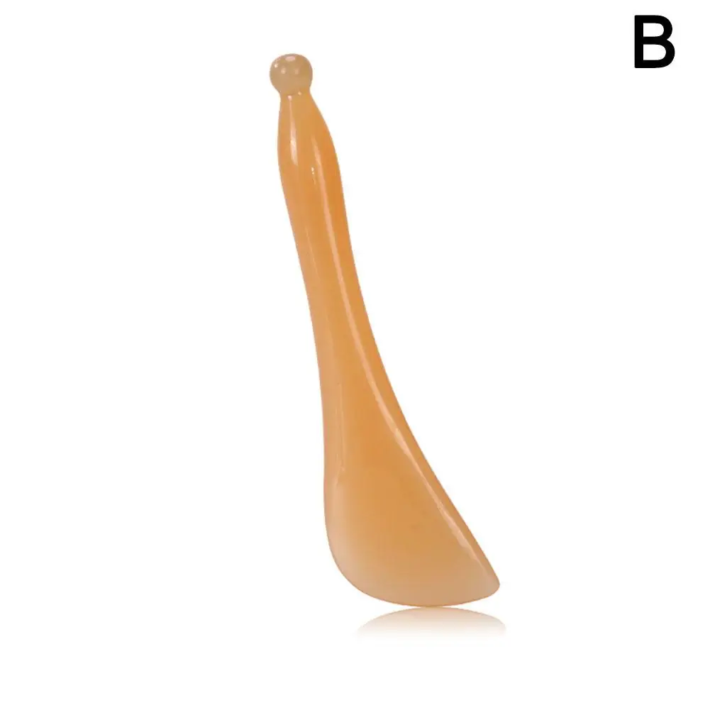 Natural Yak Ox Horn Gua Sha Scraper Tendon Stick Back Massager Eye Relax Body Tool Neck Spa Massage Beauty Fa P2i1