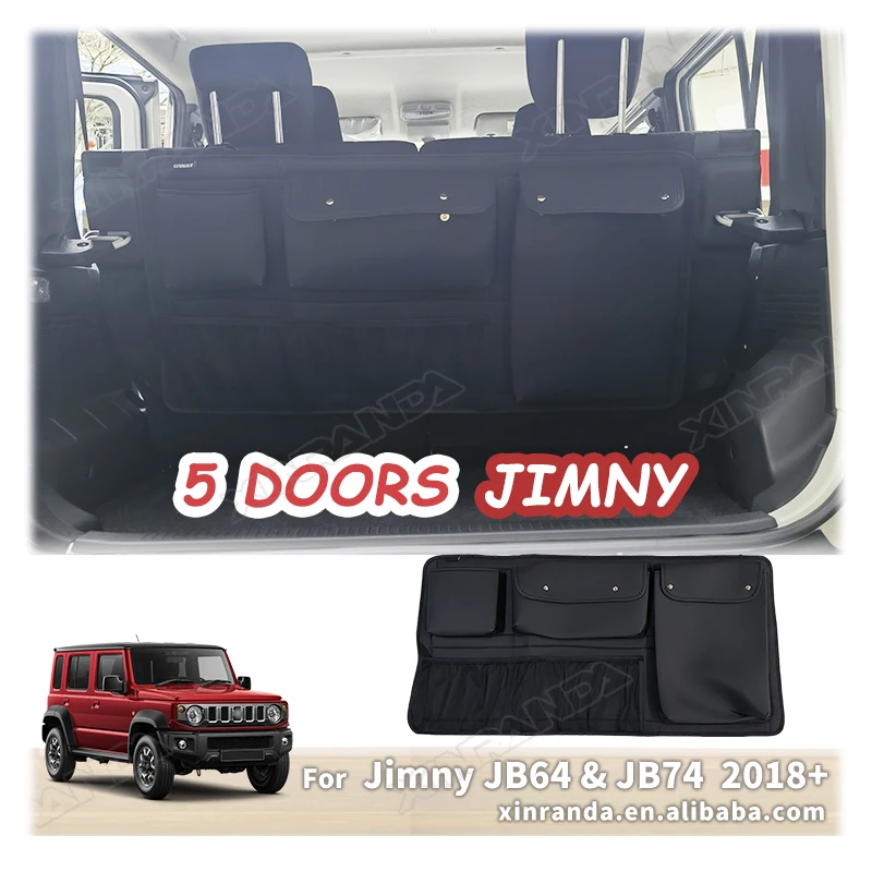 5-Doors Jimny Car Trunk Rear Seat Storage Organizer Package Bags Organizer Accessories for Suzuki New Jimny 5 Door 2023 2024