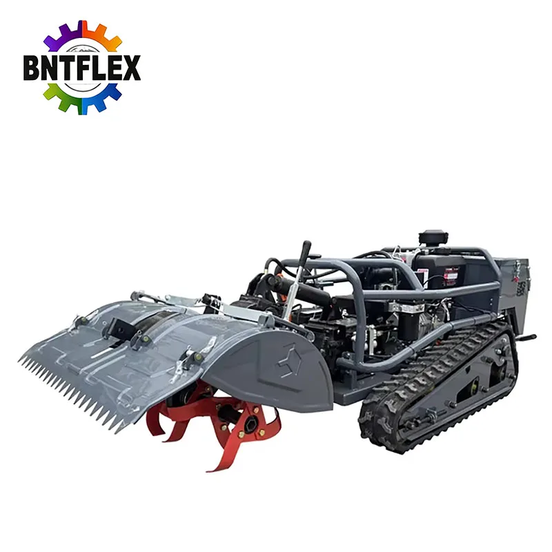 customized tracked diesel rotary tiller, weeding soil loosening tillage machine, trenching and backfilling machine