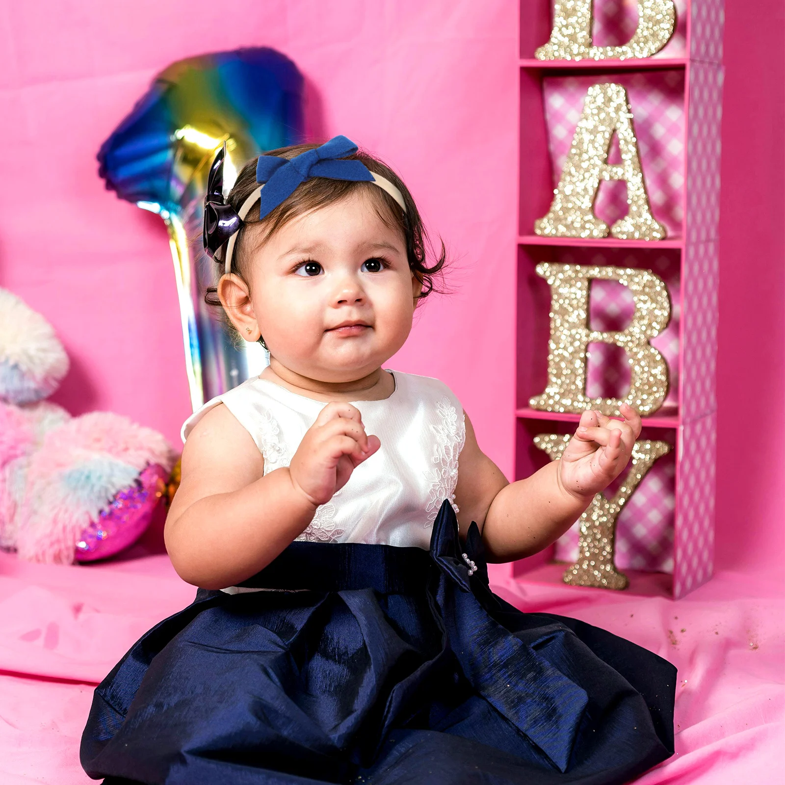 

12pcs Baby Girl Headb Newborn Hair Bows Elastic No Trace Lightweight Bow Design Variety Colors Toddler Infant Accessories