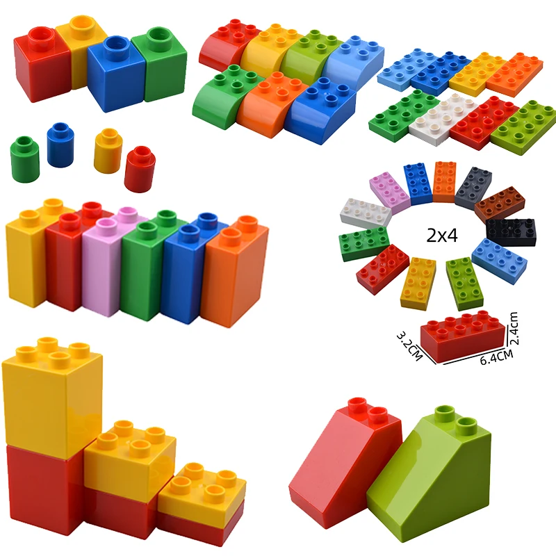 Big Building Blocks Basic Accessories Special-shaped Parts Assembly Compatible Large Bricks Children Educational Toys