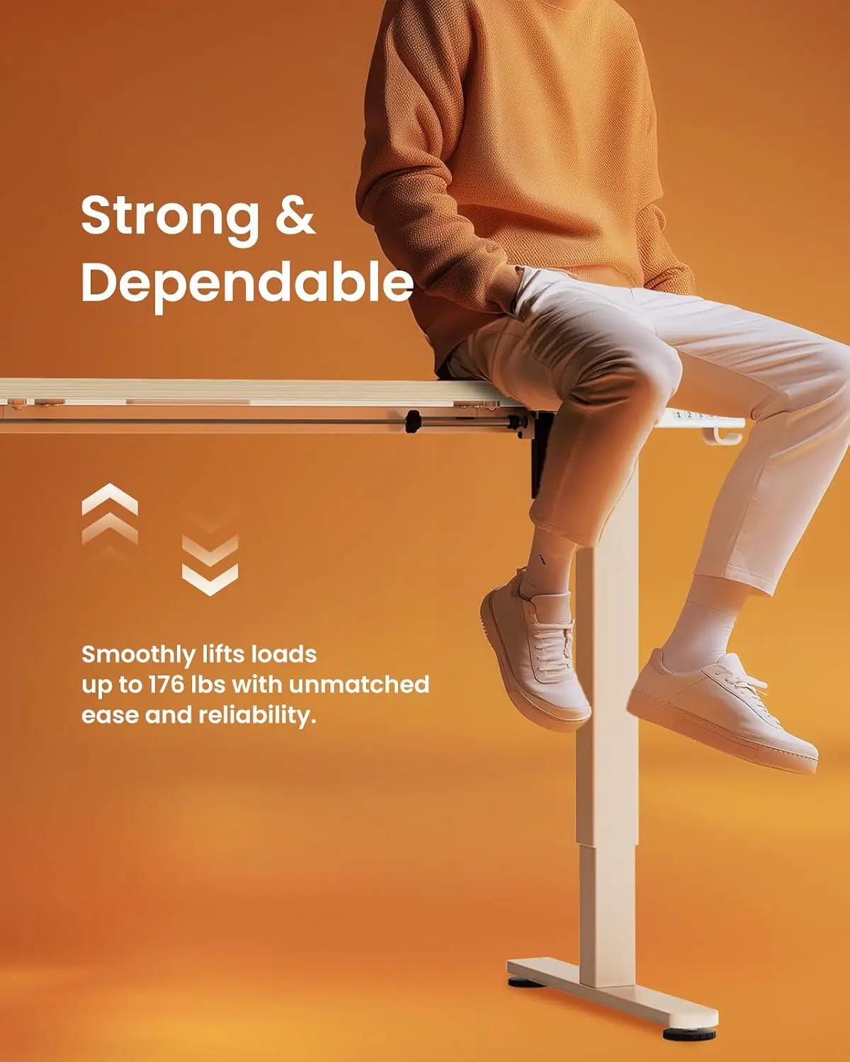 ErGear Height Adjustable Electric Standing Desk 71x30 Inch Sit Stand Memory Computer Home Office Desk Natural, Customized