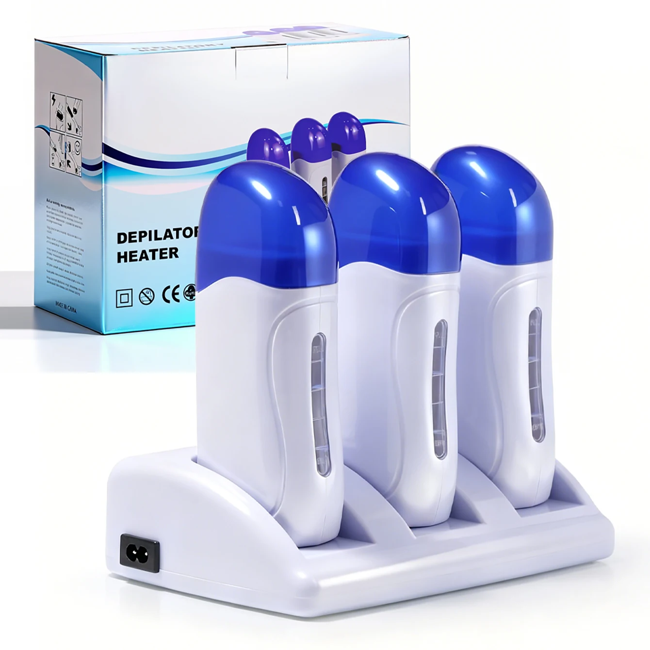 Electric Waxing Warmer for Hair Removal Portable Salon Hot Melt Hard Wax Warmer Home Wax Heaters Suitable for Both Men and Women