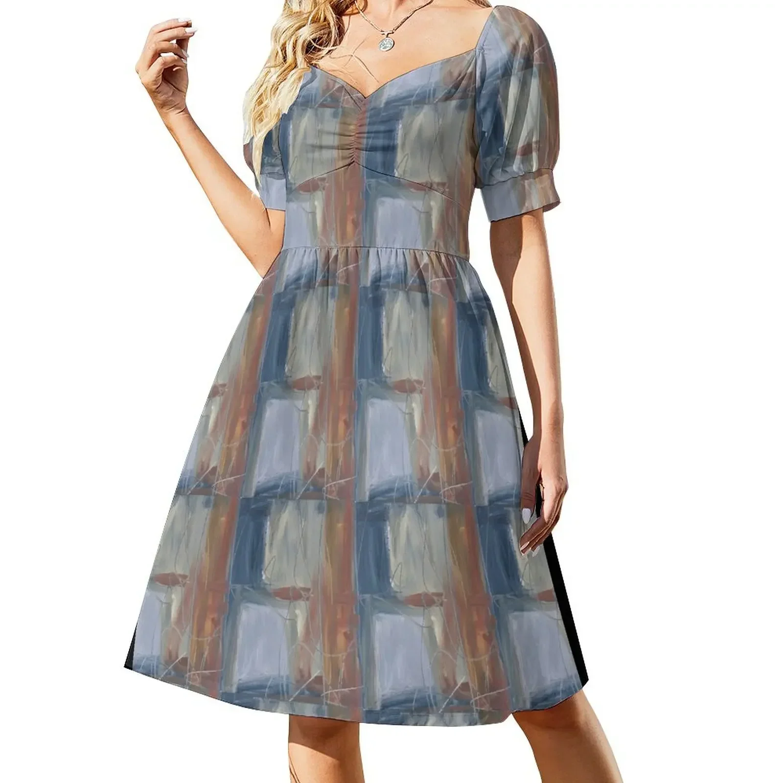 

Small Paint Study Short-Sleeved Dress luxury dresses dress women summer Dress