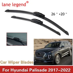 Car Front Windshield Wiper Blades for Hyundai Palisade 2017 2018 2019 2020 2021 2022 Frameless Rubber Snow Scraping Accessories