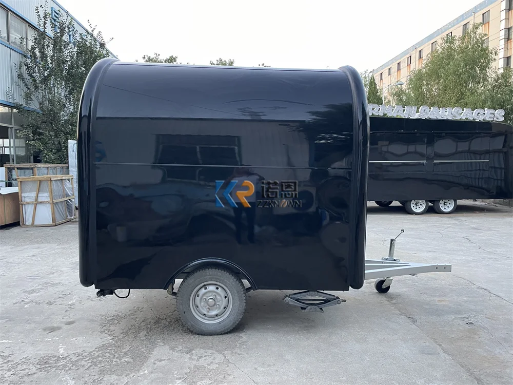 Carrinho de café para cachorro-quente, caminhão de comida móvel, personalizado, totalmente equipado, concessão, lanche, pizza, reboque de comida