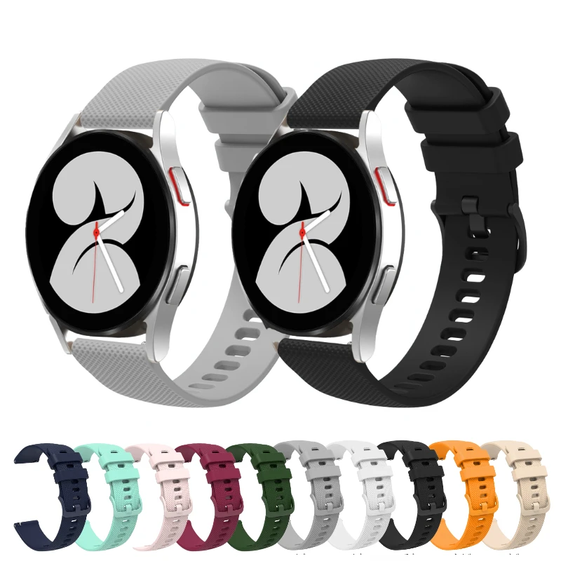 Cinturino in Silicone da 22mm 20mm per Samsung Galaxy watch 6 5 4 3 Huawei watch 4/3/GT4-3-2 cinturino sportivo intelligente per cinturino Amazfit GTR