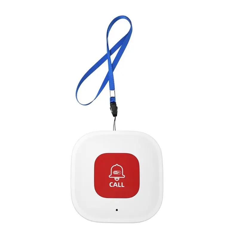 A42Z-Tuya Wifi SOS Call Button Wireless Caregiver Pager Phone Alert Transmitter Emergency Call Button For Kid Elderly Patient
