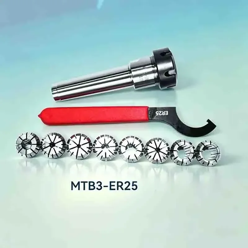 for Precision Chuck Kit MT3 Milling Machine ER25 ER32 8 Piece Set CNC Tool Holder Accuracy 0.005mm 0.008mm