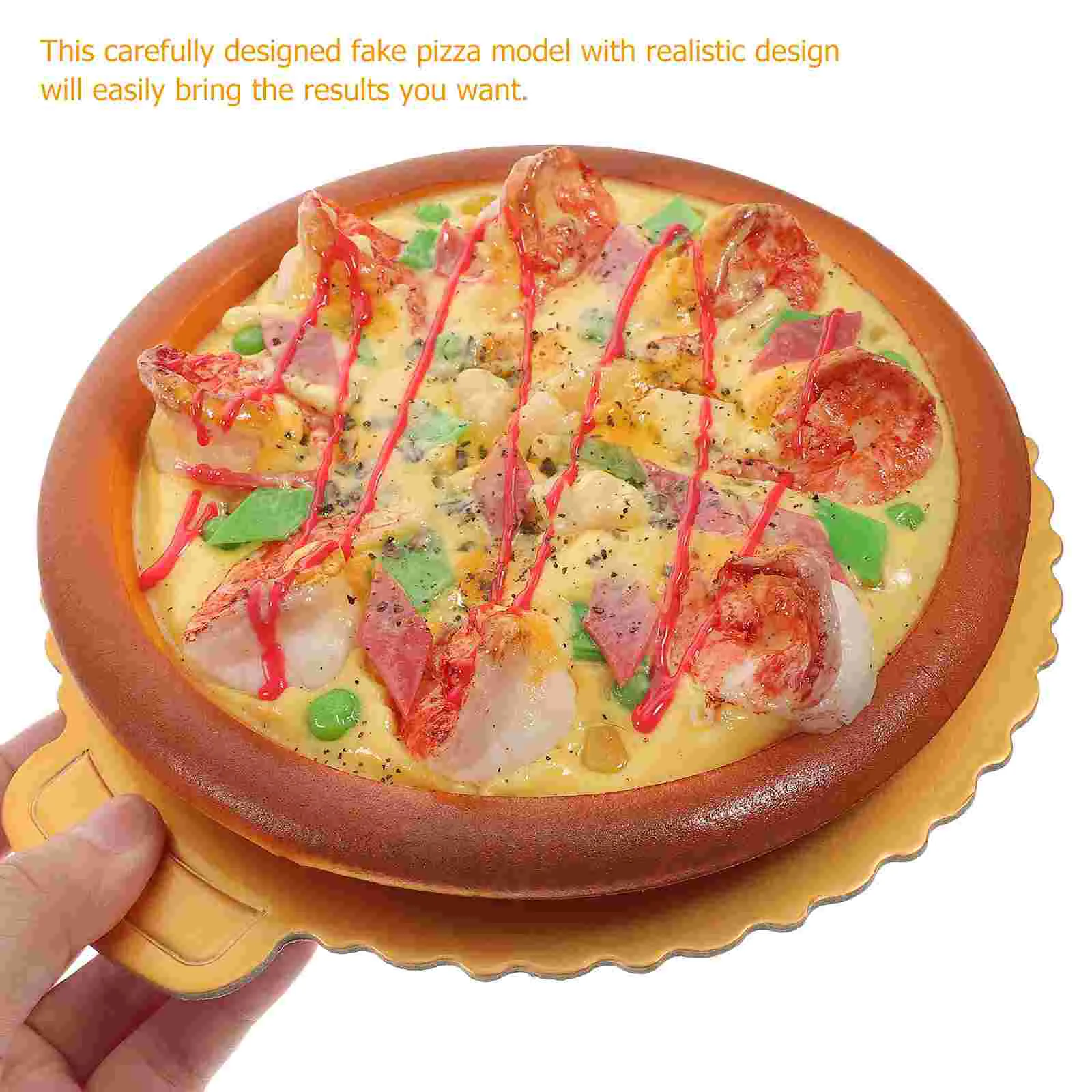 Lebensmittel Fotografie Prop Simulation Pizza Modell Holzspielzeug Kind Künstliches Dessert