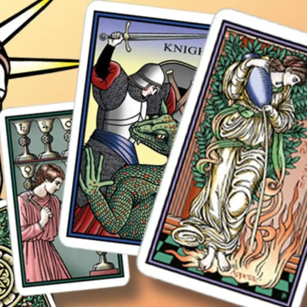 12*7cm The Annotated Tarot of The Sevenfold Mystery Expresses 78 Pcs Cards Express The Transcendental Philosophy