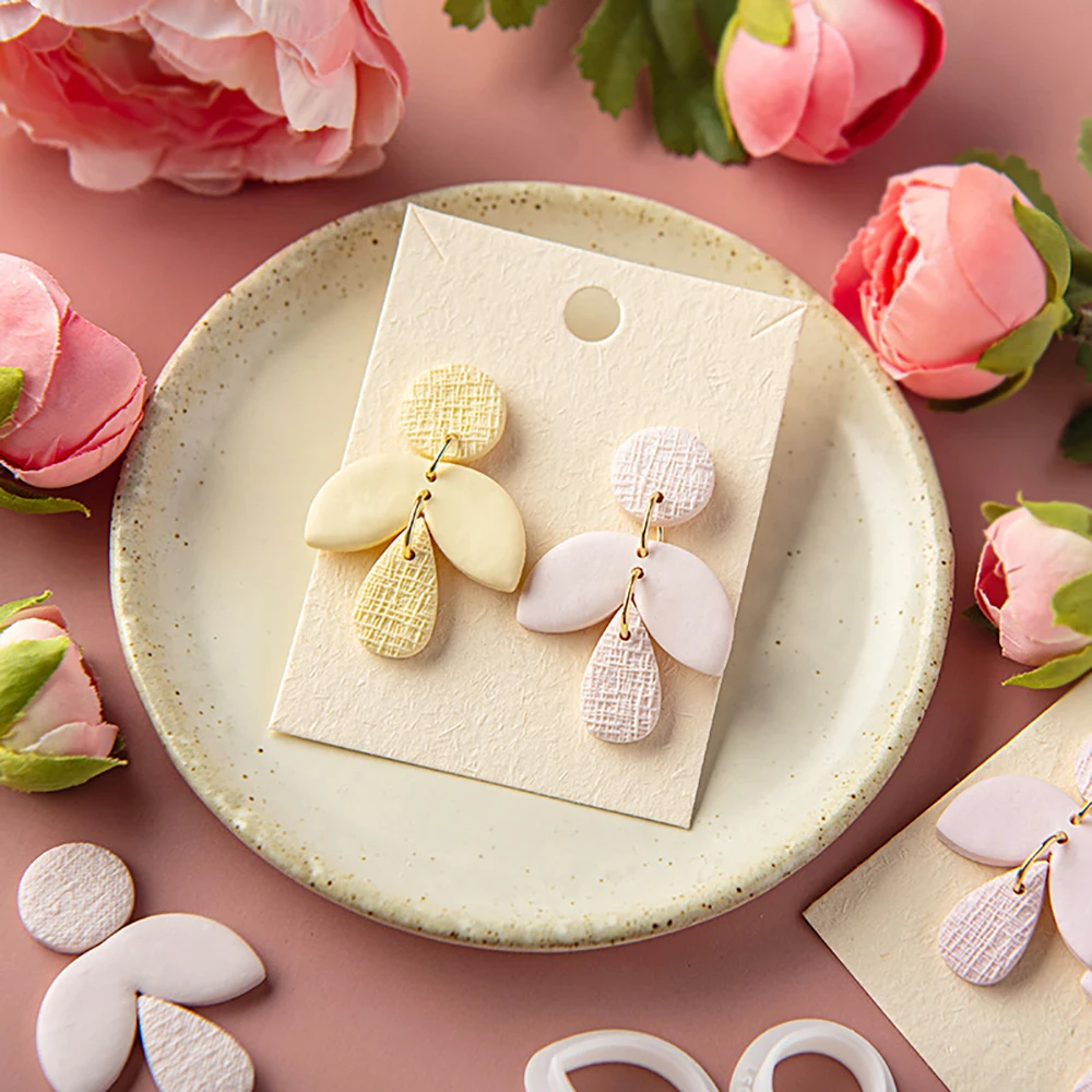 3Pcs/Set Geometry Polymer Clay Shape Cutter Abstract Irregular Earring Moulds Cutters Clay Supplies Handmade DIY Jewellery Tools