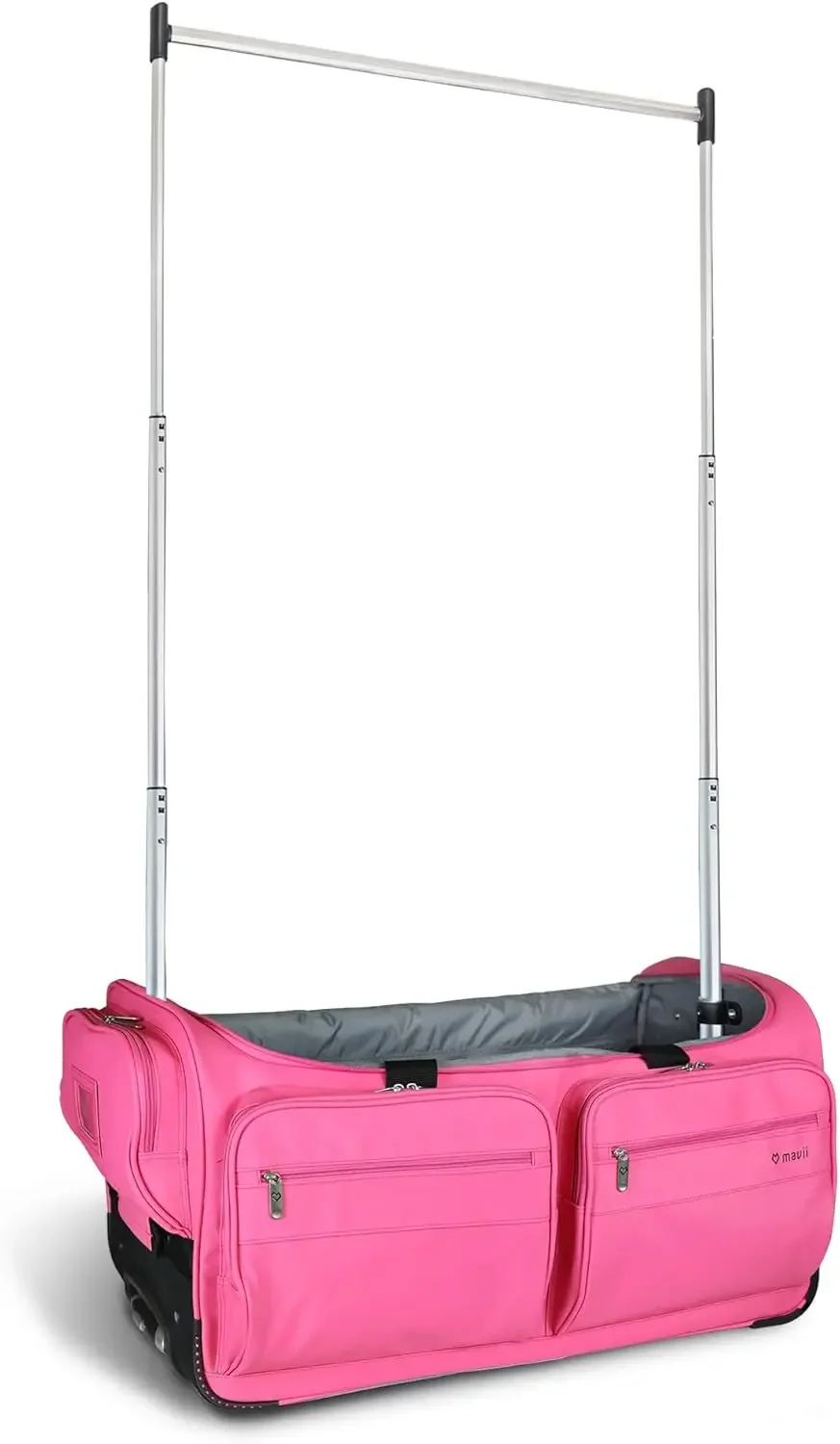 Garment Rack, Dance Duffel-Wheeled 28 Inch Collapsible Bag, Hot Pink