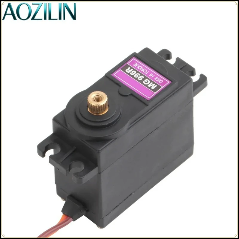 AOZILIN 4PCS MG995 MG996 Digital Servo13‑15KG All Metal Gear Servo JR Connector for RC Car Helicopter Boat Arduino UNO DIY Model