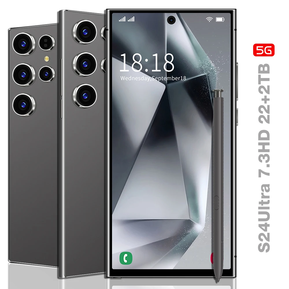 

2025 Original S24Ultra smartphone 5G 7.3-inch high-definition full screen Android 14 Battery 8000mAh Fingerprint unlock